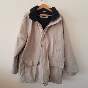 Land's End Fleece Lined Hooded Coat XXL
